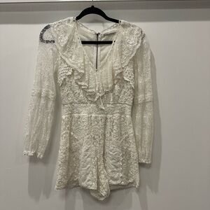 Elegant Lace Romper